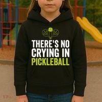 There's No Crying In Pickleball Player TShirt Kids Hoodie thumb 3