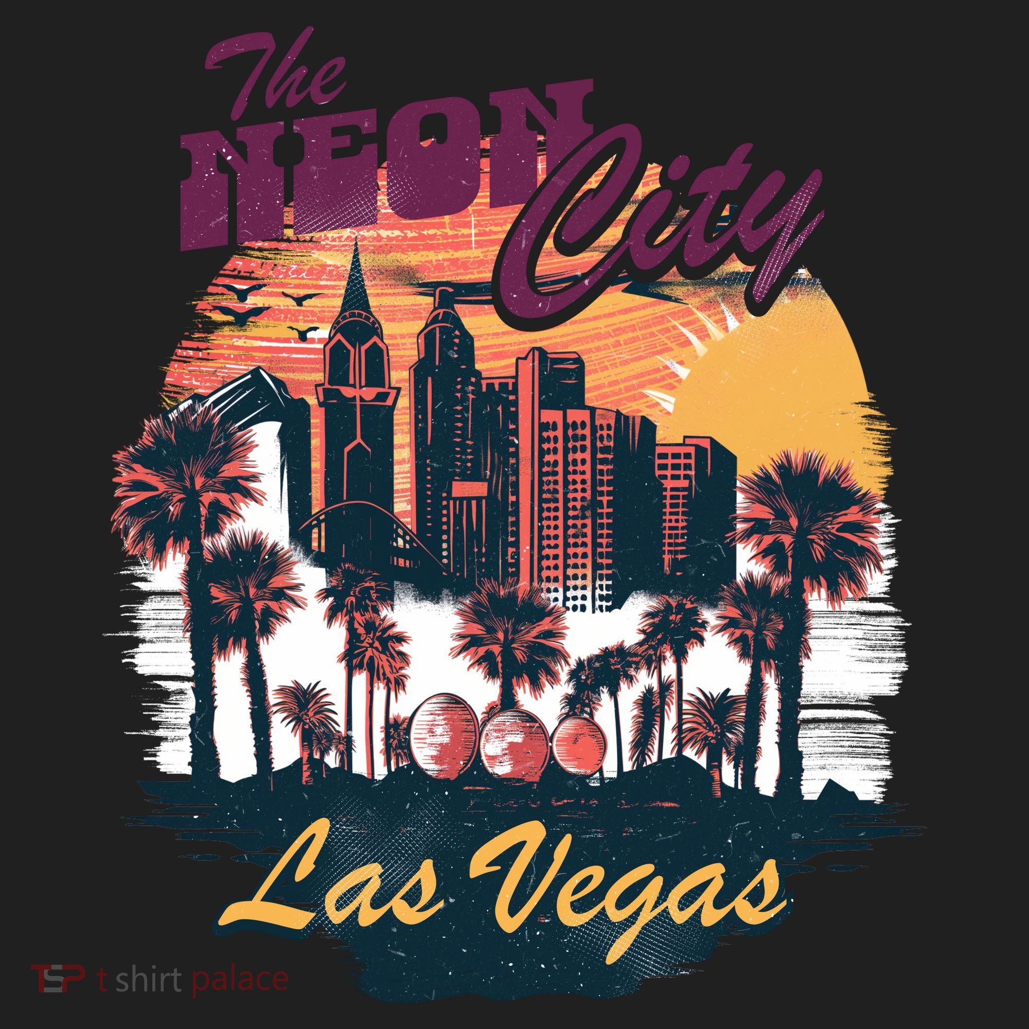 The Neon City Las Vegas Beanie