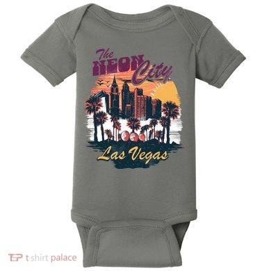 The Neon City Las Vegas Baby Bodysuit