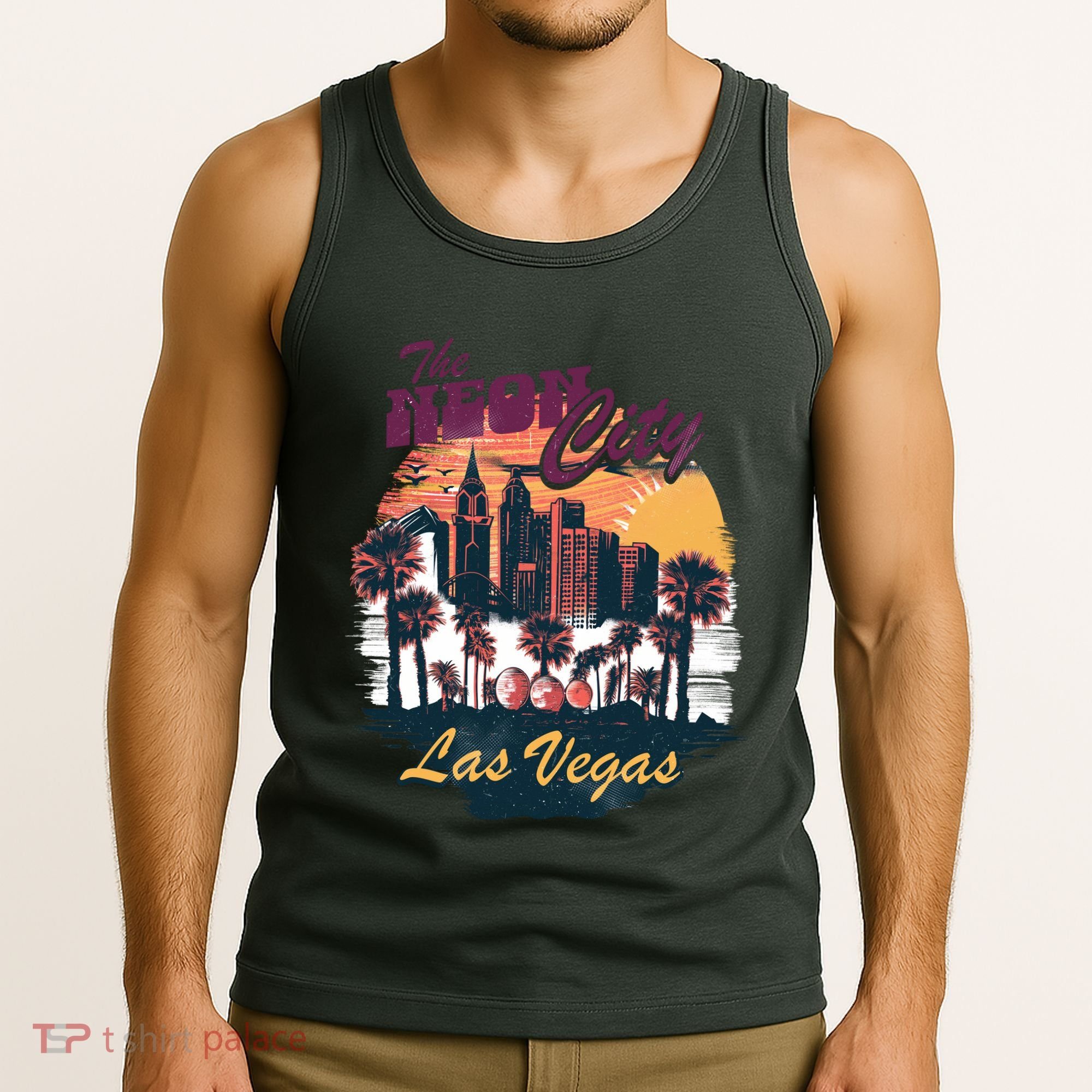The Neon City Las Vegas Tank Top