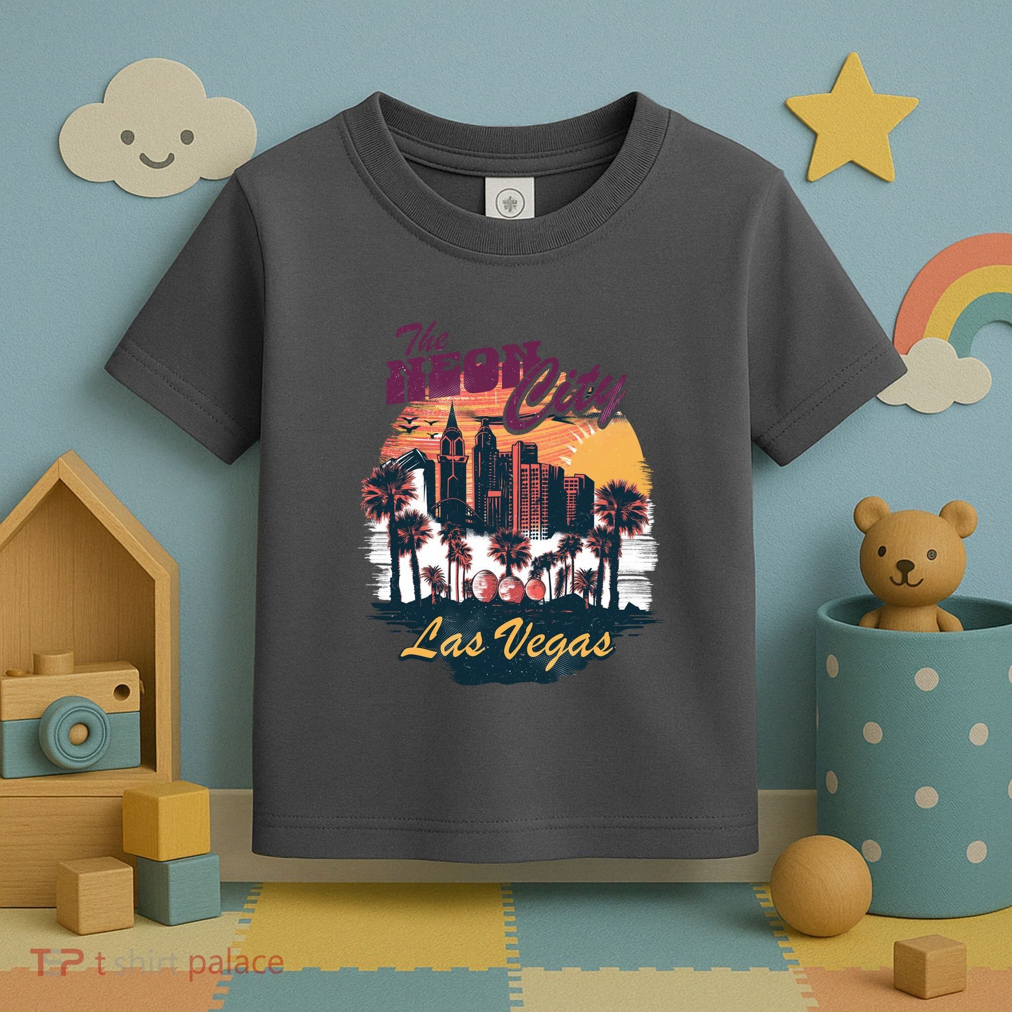 The Neon City Las Vegas Toddler T-Shirt