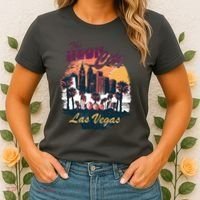 The Neon City Las Vegas Women's T-Shirt thumb 2