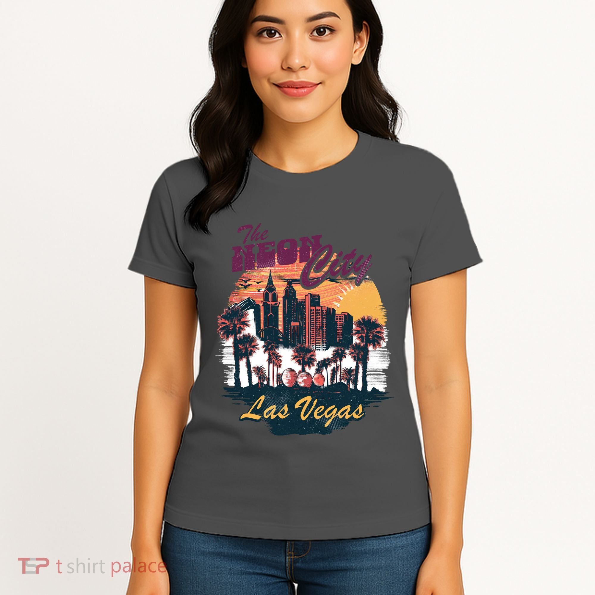The Neon City Las Vegas Women's T-Shirt