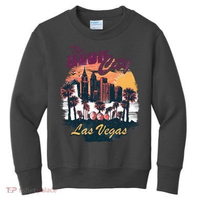 The Neon City Las Vegas Kids Sweatshirt