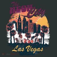 The Neon City Las Vegas Kids Hoodie thumb 5