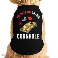 Theres No Crying In Cornhole Doggie Tank thumb 0