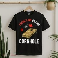 Theres No Crying In Cornhole T-Shirt thumb 2