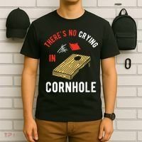 Theres No Crying In Cornhole T-Shirt thumb 6