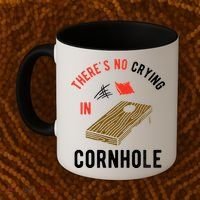 Theres No Crying In Cornhole Coffee Mug thumb 2