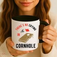 Theres No Crying In Cornhole Coffee Mug thumb 3