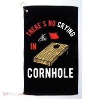 Theres No Crying In Cornhole Golf Towel thumb 0