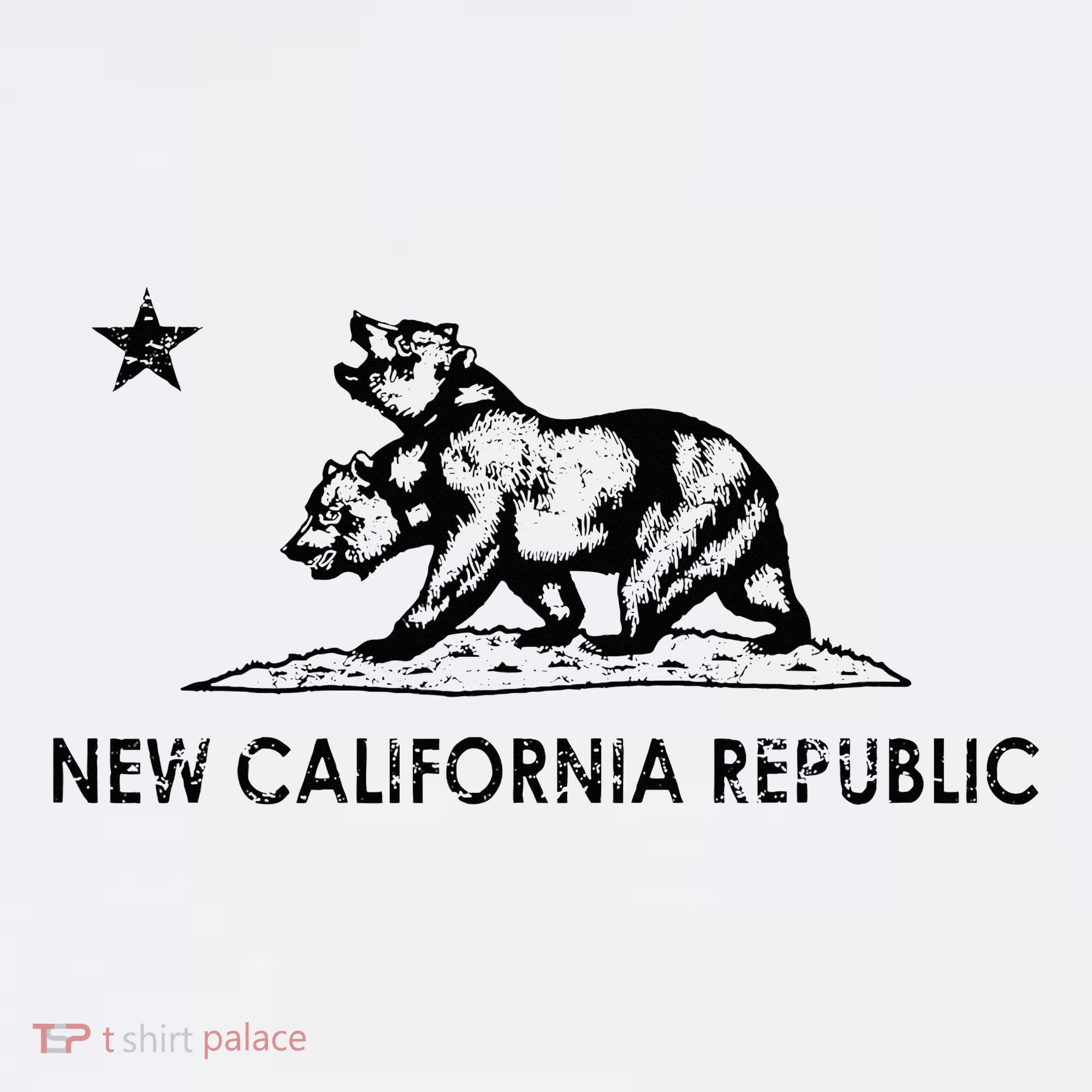The New California Republic Flag Cosplay Fandom Space T-Shirt