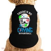 There's No Crying In Paintball Funny Face Game Paintball Great Gift Doggie Tank thumb 0
