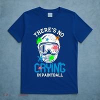 There's No Crying In Paintball Funny Face Game Paintball Great Gift T-Shirt thumb 5
