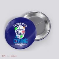 There's No Crying In Paintball Funny Face Game Paintball Great Gift Button thumb 0
