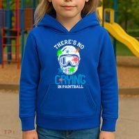 There's No Crying In Paintball Funny Face Game Paintball Great Gift Kids Hoodie thumb 3