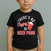 There's No Crying In Beer Pong Toddler T-Shirt thumb 2