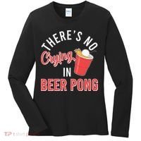 There's No Crying In Beer Pong Women's Long Sleeve Shirt thumb 0