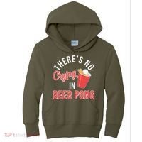 There's No Crying In Beer Pong Kids Hoodie thumb 0