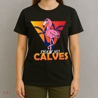 Team No Calves Flamingo Bodybuilding Gym Fitness Training T-Shirt thumb 4