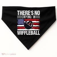 There's No Crying In Wiffleball Player Funny USA-Made Doggie Bandana thumb 0