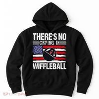 There's No Crying In Wiffleball Player Funny Hoodie thumb 0