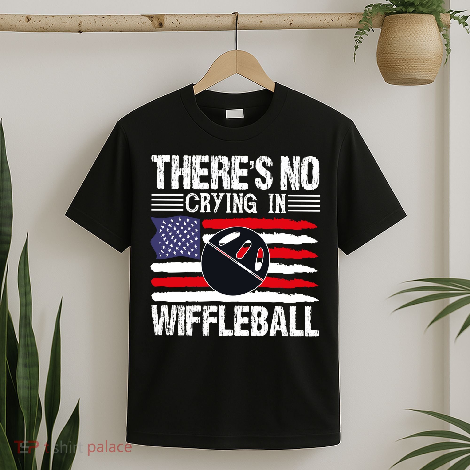 There's No Crying In Wiffleball Player Funny T-Shirt