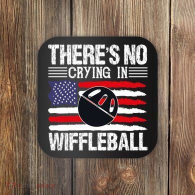 There's No Crying In Wiffleball Player Funny Coaster