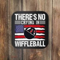 There's No Crying In Wiffleball Player Funny Coaster thumb 0