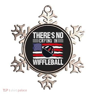 There's No Crying In Wiffleball Player Funny Ornament