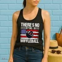 There's No Crying In Wiffleball Player Funny Women's Tank Top thumb 2