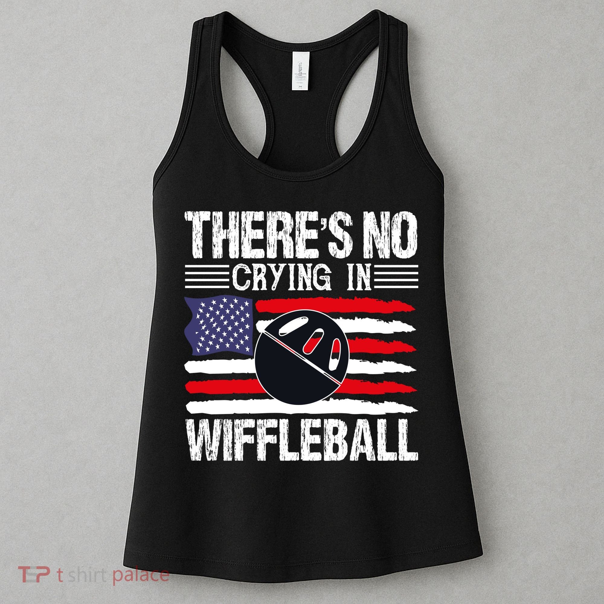 There's No Crying In Wiffleball Player Funny Women's Tank Top