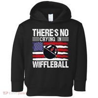 There's No Crying In Wiffleball Player Funny Toddler Hoodie thumb 0