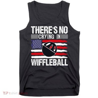 There's No Crying In Wiffleball Player Funny Tank Top