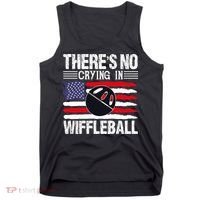 There's No Crying In Wiffleball Player Funny Tank Top thumb 0