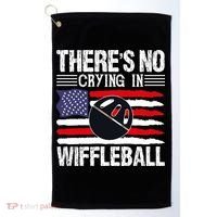 There's No Crying In Wiffleball Player Funny Golf Towel thumb 0