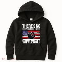 There's No Crying In Wiffleball Player Funny Kids Hoodie thumb 0
