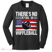 There's No Crying In Wiffleball Player Funny Kids Long Sleeve Shirt thumb 0