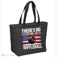 There's No Crying In Wiffleball Player Funny Tote Bag thumb 2