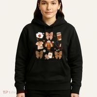 Thanksgiving Nurse Coquette Bow Ed Er Rn Fall Nursing Hoodie thumb 5