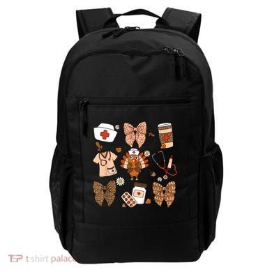 Thanksgiving Nurse Coquette Bow Ed Er Rn Fall Nursing Backpack