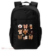 Thanksgiving Nurse Coquette Bow Ed Er Rn Fall Nursing Backpack thumb 0