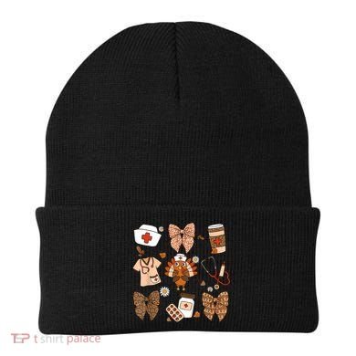 Thanksgiving Nurse Coquette Bow Ed Er Rn Fall Nursing Beanie
