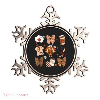Thanksgiving Nurse Coquette Bow Ed Er Rn Fall Nursing Ornament