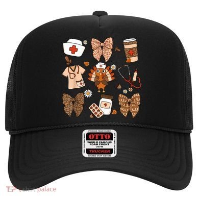 Thanksgiving Nurse Coquette Bow Ed Er Rn Fall Nursing Hat