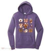 Thanksgiving Nurse Coquette Bow Ed Er Rn Fall Nursing Women's Hoodie thumb 0