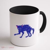 Threadless Nate Christenson Expressionist Cat Coffee Mug thumb 1