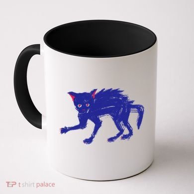 Threadless Nate Christenson Expressionist Cat Coffee Mug