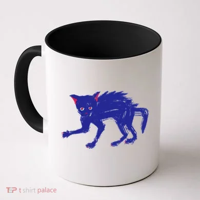 Threadless Nate Christenson Expressionist Cat Coffee Mug