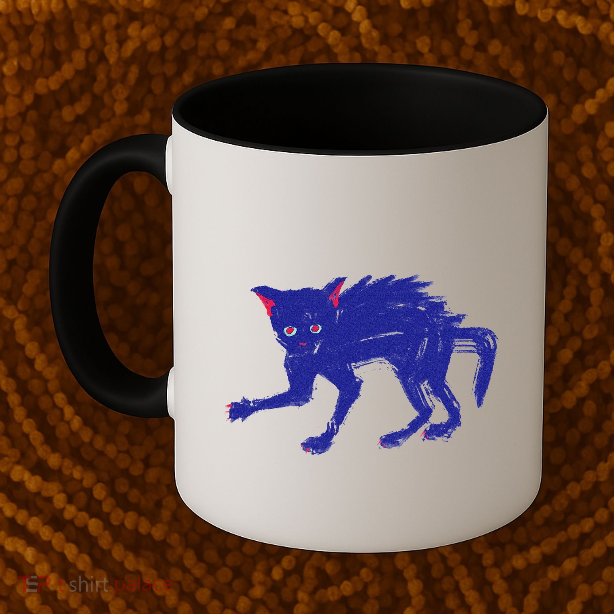 Threadless Nate Christenson Expressionist Cat Coffee Mug